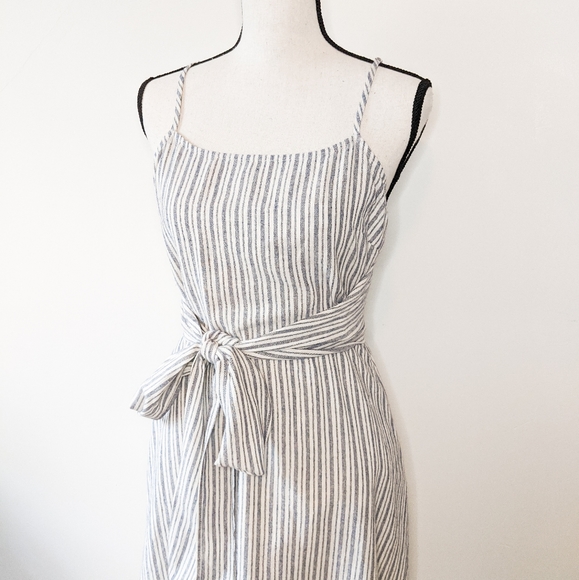 💜LAST 1💜 NWT Grade & Gather Striped Midi Dress - Picture 2 of 6